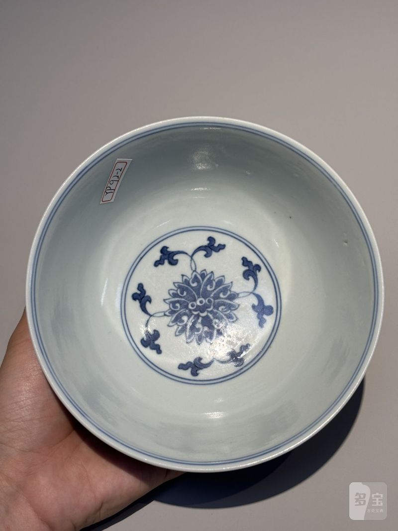    清道光 青花缠枝莲纹碗 - 图5